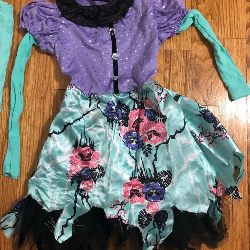 Rubie’s monster high Halloween costume toddler size 2T. Dress tights and belt - Picture 2 of 11